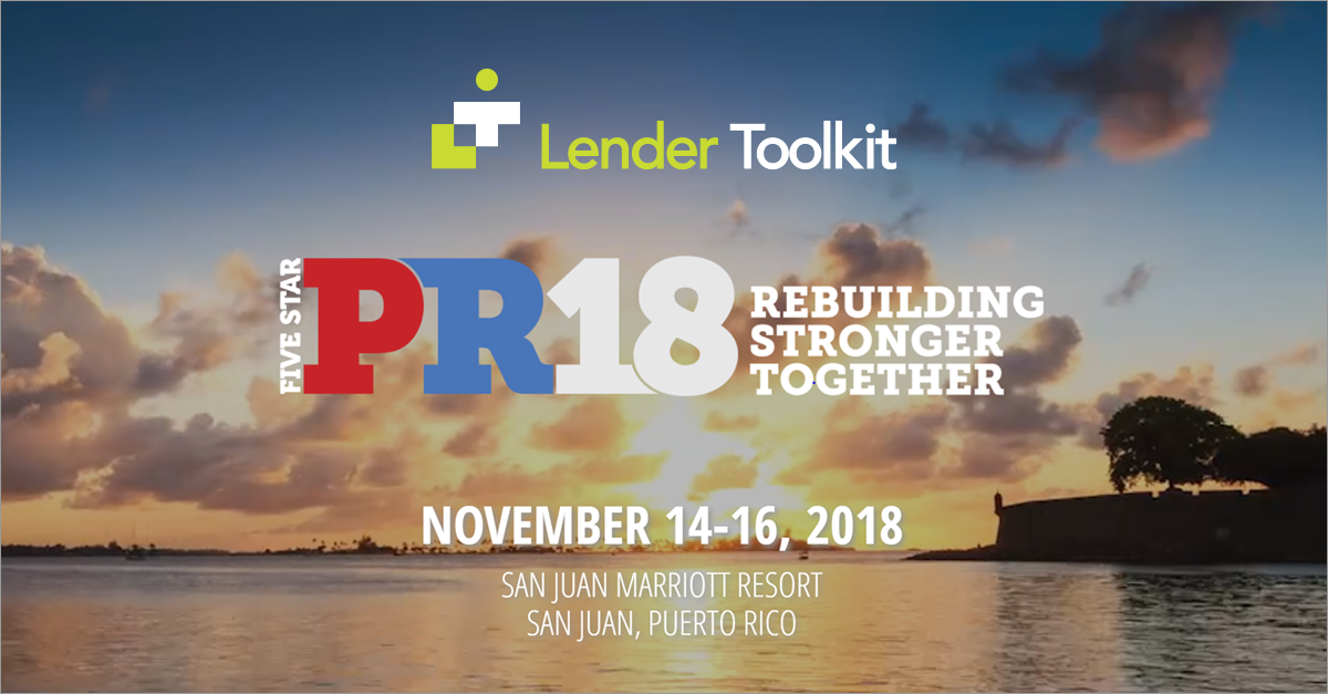 Lender Toolkit at PR18